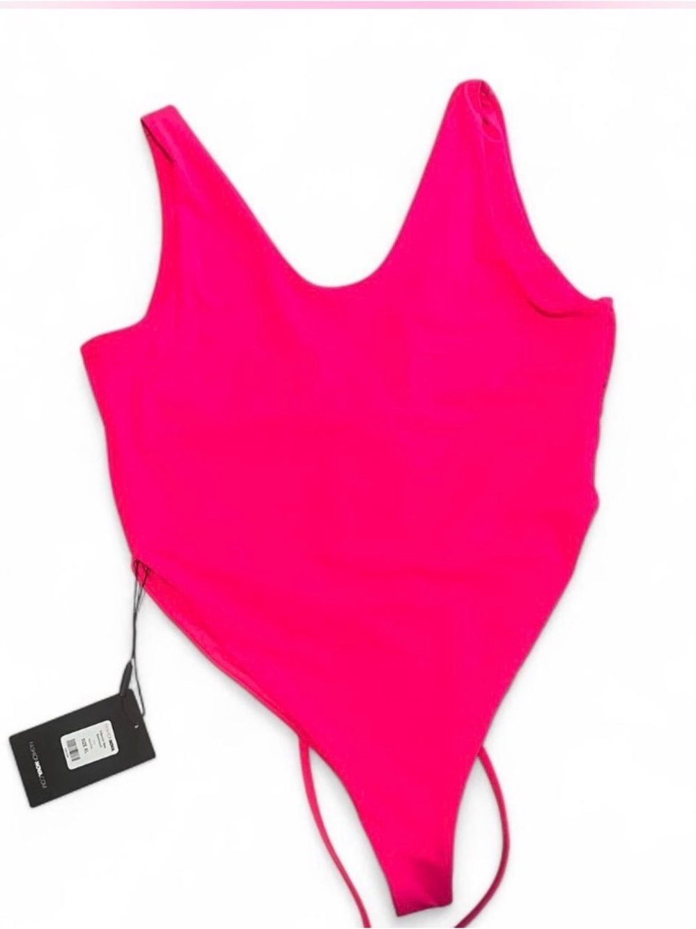 Fashion Nova Hot Pink Scoop One-Piece‎ Swimsuit